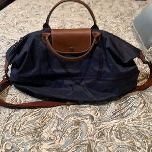 Expandable Longchamp duffle, great condition